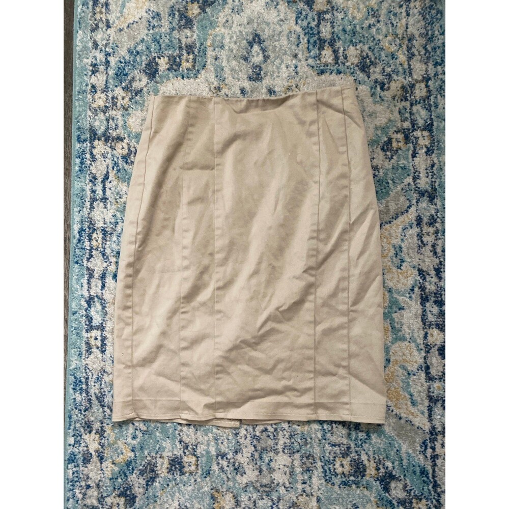 Tan pencil skirt
